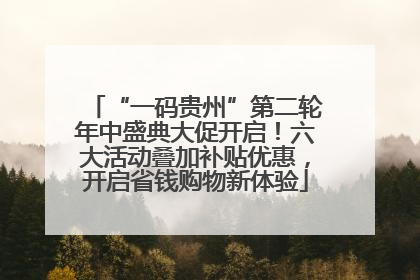 “一码贵州”第二轮年中盛典大促开启！六大活动叠加补贴优惠，开启省钱购物新体验