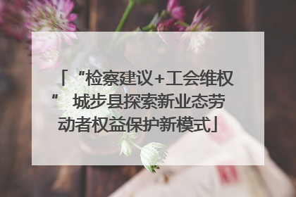 “检察建议+工会维权” 城步县探索新业态劳动者权益保护新模式