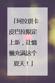 珂拉琪卡皮巴拉限定上新，让慵懒充满这个夏天！