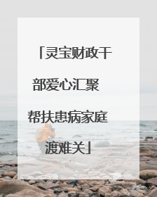灵宝财政干部爱心汇聚 帮扶患病家庭渡难关