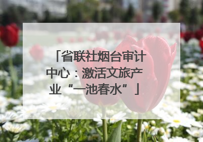省联社烟台审计中心：激活文旅产业“一池春水”