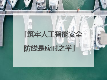 筑牢人工智能安全防线是应时之举