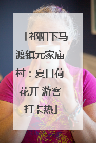 祁阳下马渡镇元家庙村:夏日荷花开 游客打卡热