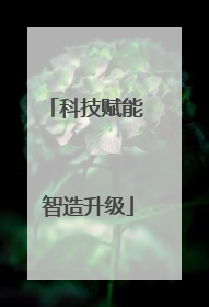 科技赋能 智造升级