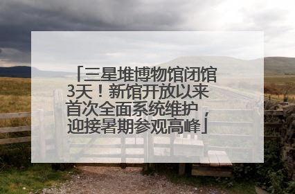 三星堆博物馆闭馆3天！新馆开放以来首次全面系统维护，迎接暑期参观高峰