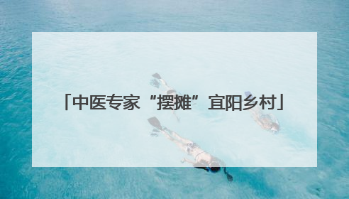 中医专家“摆摊”宜阳乡村