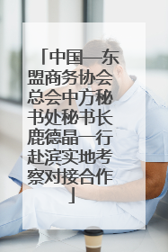 中国—东盟商务协会总会中方秘书处秘书长鹿德晶一行赴滨实地考察对接合作