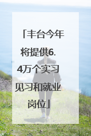 丰台今年将提供6.4万个实习见习和就业岗位