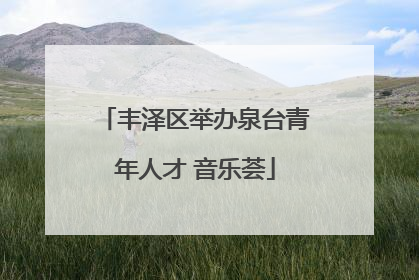 丰泽区举办泉台青年人才 音乐荟