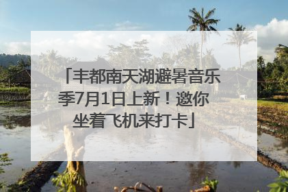 丰都南天湖避暑音乐季7月1日上新！邀你坐着飞机来打卡
