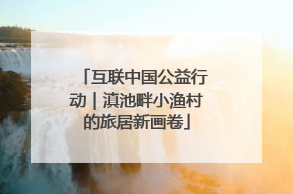 互联中国公益行动｜滇池畔小渔村的旅居新画卷