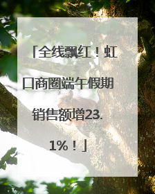 全线飘红！虹口商圈端午假期销售额增23.1%！