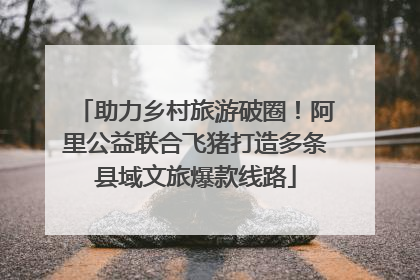 助力乡村旅游破圈！阿里公益联合飞猪打造多条县域文旅爆款线路