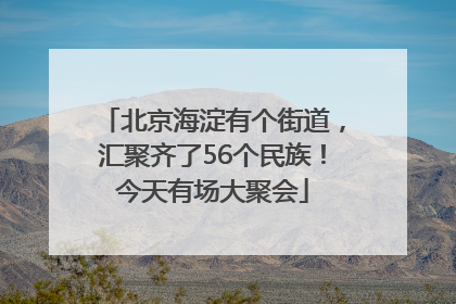 北京海淀有个街道，汇聚齐了56个民族！今天有场大聚会