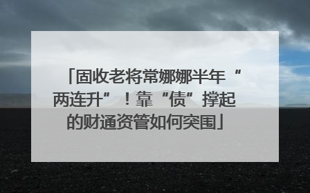固收老将常娜娜半年“两连升”！靠“债”撑起的财通资管如何突围