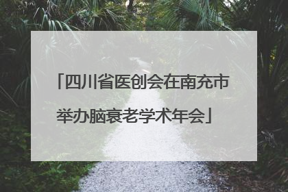 四川省医创会在南充市举办脑衰老学术年会