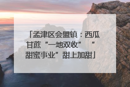 孟津区会盟镇：西瓜甘蔗“一地双收” “甜蜜事业”甜上加甜