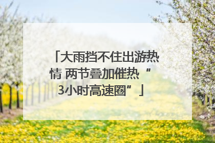 大雨挡不住出游热情 两节叠加催热“3小时高速圈”