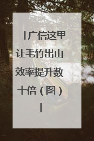 广信这里让毛竹出山效率提升数十倍（图）