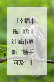 幸福来敲门③丨让城市更新“触手可及”