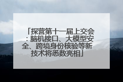 探营第十一届上交会：脑机接口、大模型安全、跨境身份核验等新技术将悉数亮相