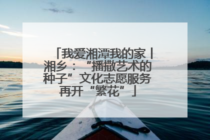 我爱湘潭我的家丨湘乡：“播撒艺术的种子”文化志愿服务再开“繁花”