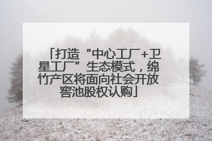 打造“中心工厂+卫星工厂”生态模式，绵竹产区将面向社会开放窖池股权认购