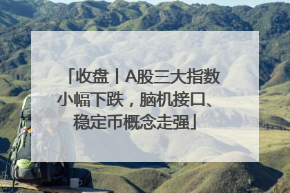 收盘丨A股三大指数小幅下跌，脑机接口、稳定币概念走强