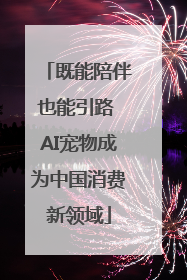既能陪伴也能引路 AI宠物成为中国消费新领域