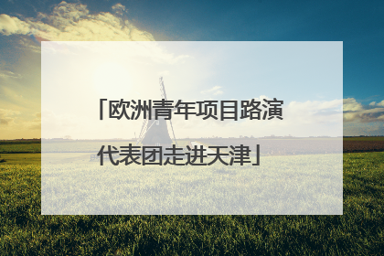 欧洲青年项目路演代表团走进天津