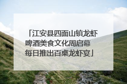 江安县四面山镇龙虾啤酒美食文化周启幕 每日推出百桌龙虾宴