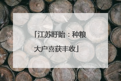 江苏盱眙：种粮大户喜获丰收
