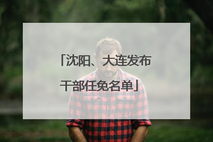 沈阳、大连发布干部任免名单