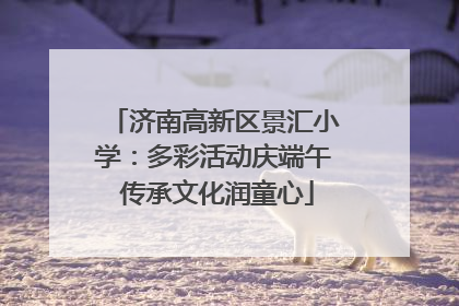 济南高新区景汇小学：多彩活动庆端午 传承文化润童心