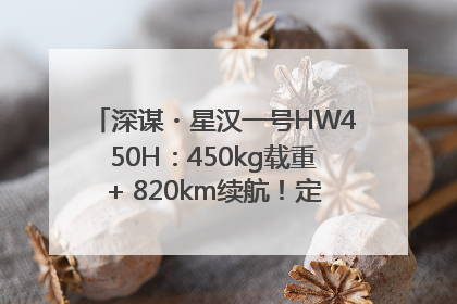 深谋・星汉一号HW450H：450kg载重+ 820km续航！定义低空运力新标准