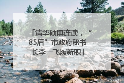 清华硕博连读，“85后”市政府秘书长李一飞履新职