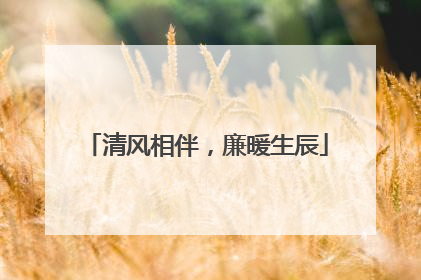 清风相伴，廉暖生辰