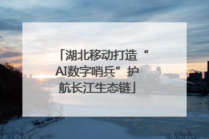 湖北移动打造“AI数字哨兵”护航长江生态链