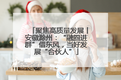 聚焦高质量发展丨安徽滁州：“融圈进群”借东风，当好发展“合伙人”