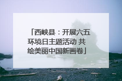 西峡县：开展六五环境日主题活动 共绘美丽中国新画卷