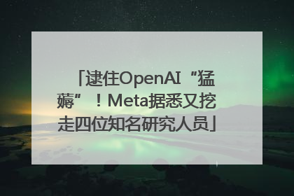 逮住OpenAI“猛薅”！Meta据悉又挖走四位知名研究人员