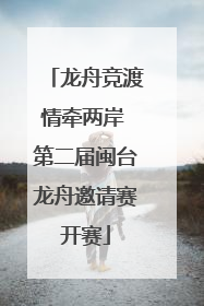 龙舟竞渡情牵两岸 第二届闽台龙舟邀请赛开赛