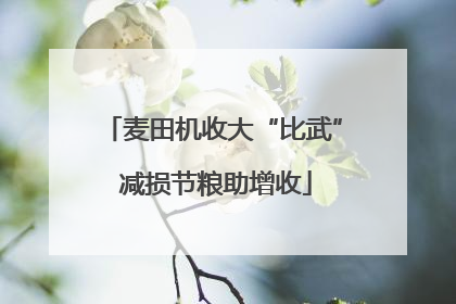 麦田机收大“比武” 减损节粮助增收
