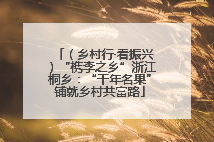 （乡村行·看振兴）“槜李之乡”浙江桐乡：“千年名果”铺就乡村共富路