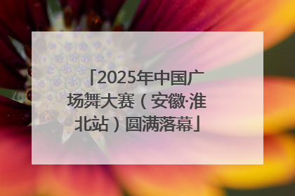 2025年中国广场舞大赛（安徽·淮北站）圆满落幕